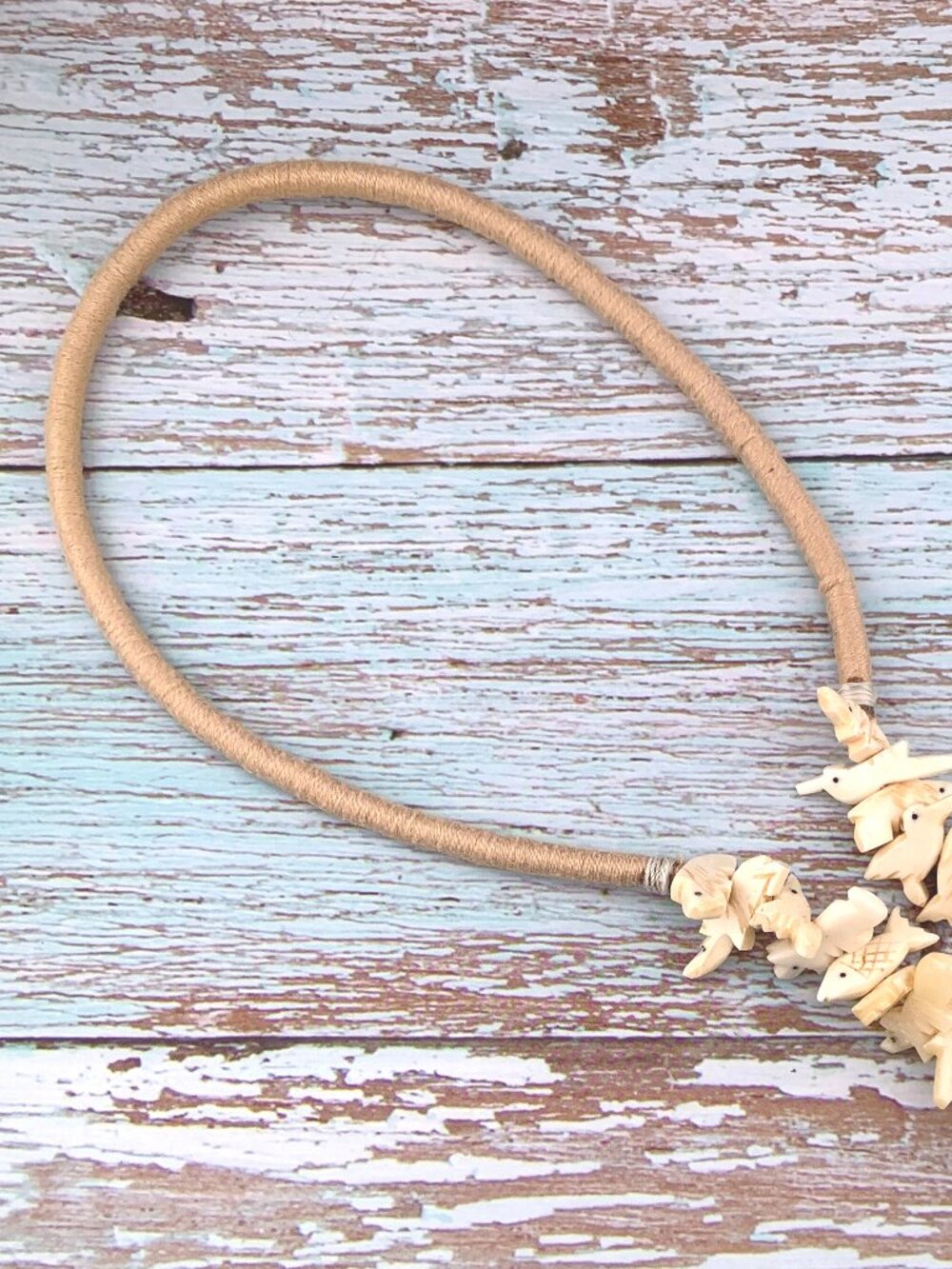 Hand Carved Bear Fetish Necklace Zuni Native American Style J1417 - Picture 8 of 15